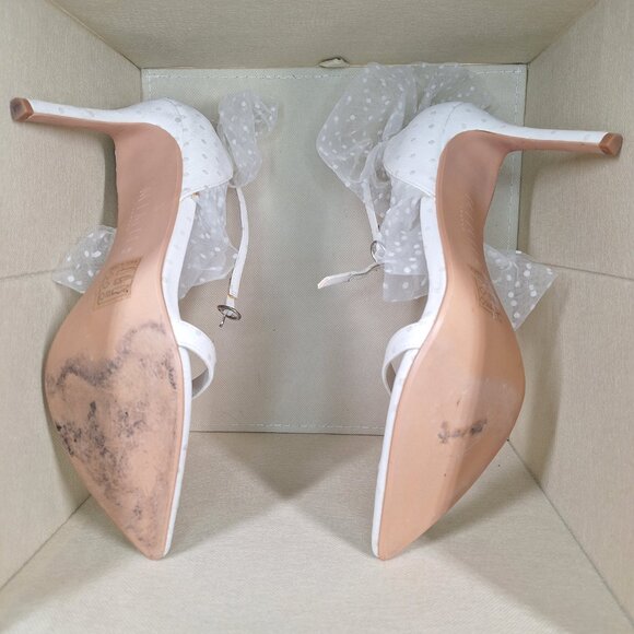 Mimii London Womens Shoe White Heels Size 9 - Picture 4 of 5